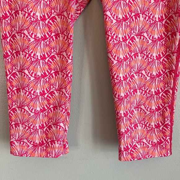 Vineyard Vines Leggings Womens M Performance Shell Print Yoga Activewear Pink - Picture 6 of 7